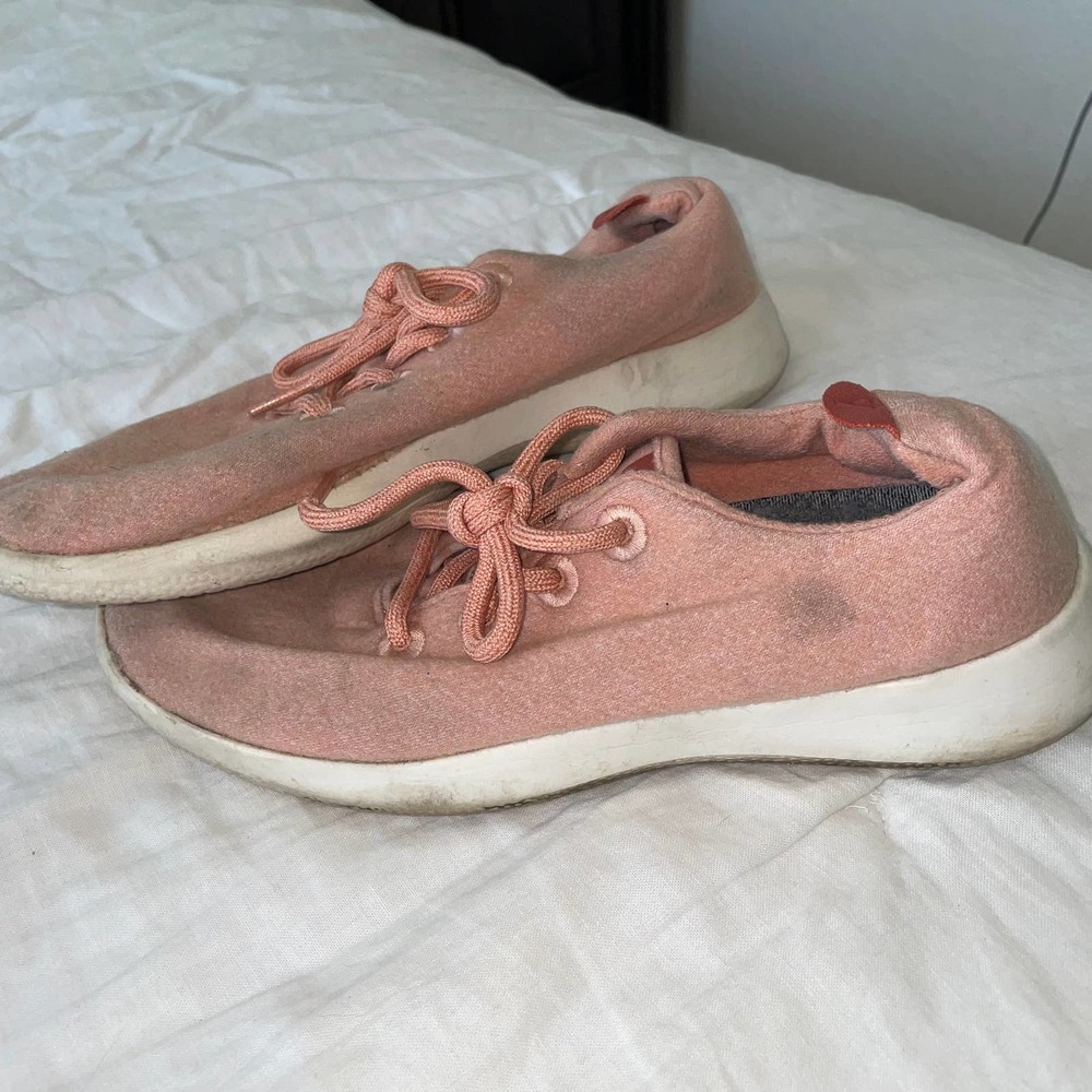 allbirds wool sneakers pink coral womens 9
